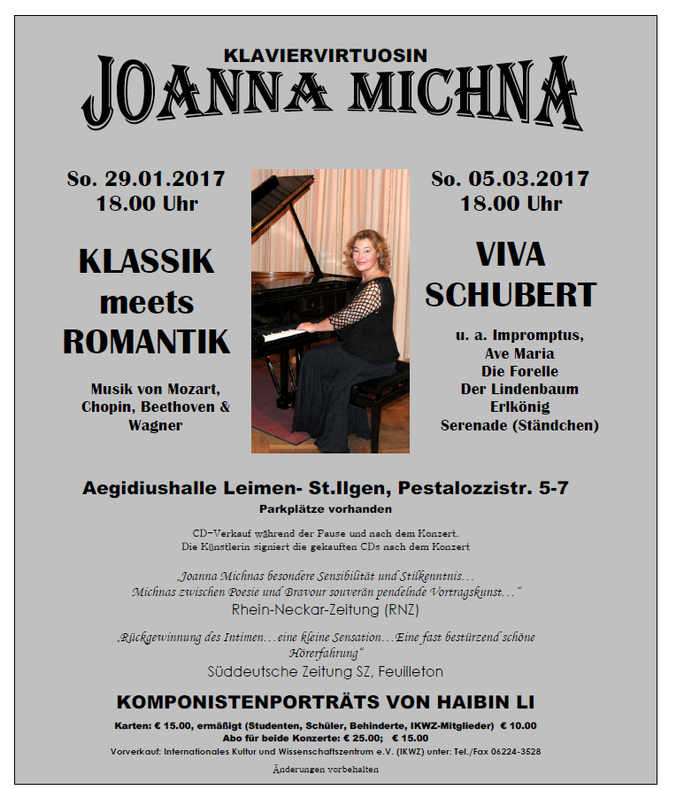 Klaviervirtuosin Joanna Michna